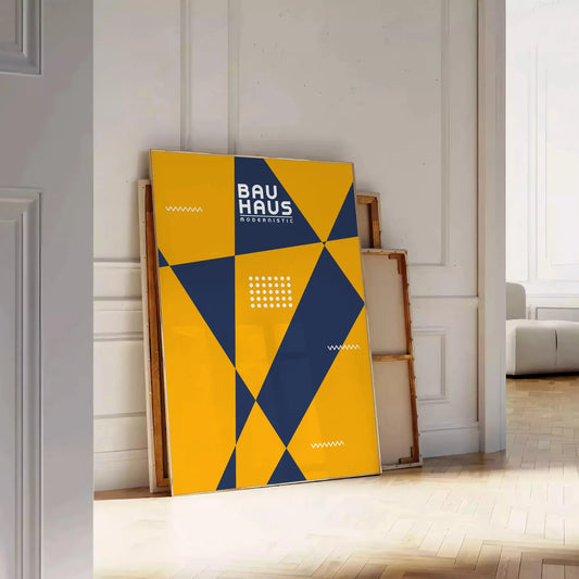 space striking Bauhaus art print perfect touch modern elegance unique poster essence ideal piece wall thoughtful gift sizes A4 cm A0