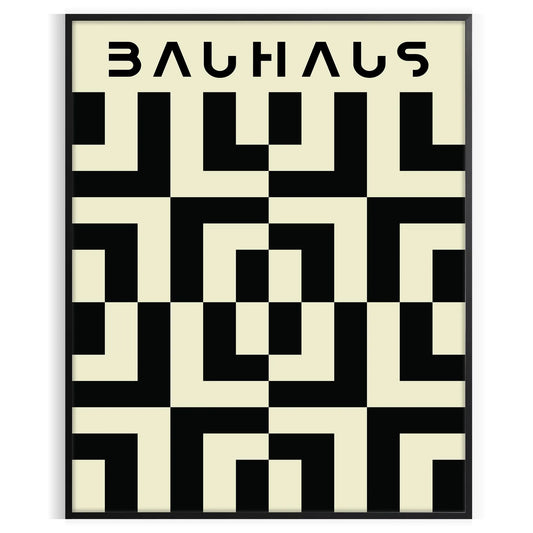 space stunning Bauhaus poster artistry modern design wall art thoughtful gift captivating print style room A4 cm A0 sizes
