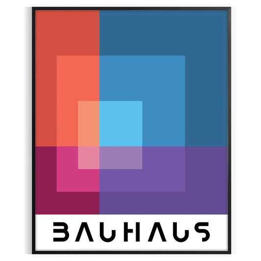 space Bauhaus art prints gray black poster iconic style perfect modern wall unique gift sizes A4 cm A0 decor captivating artwork today