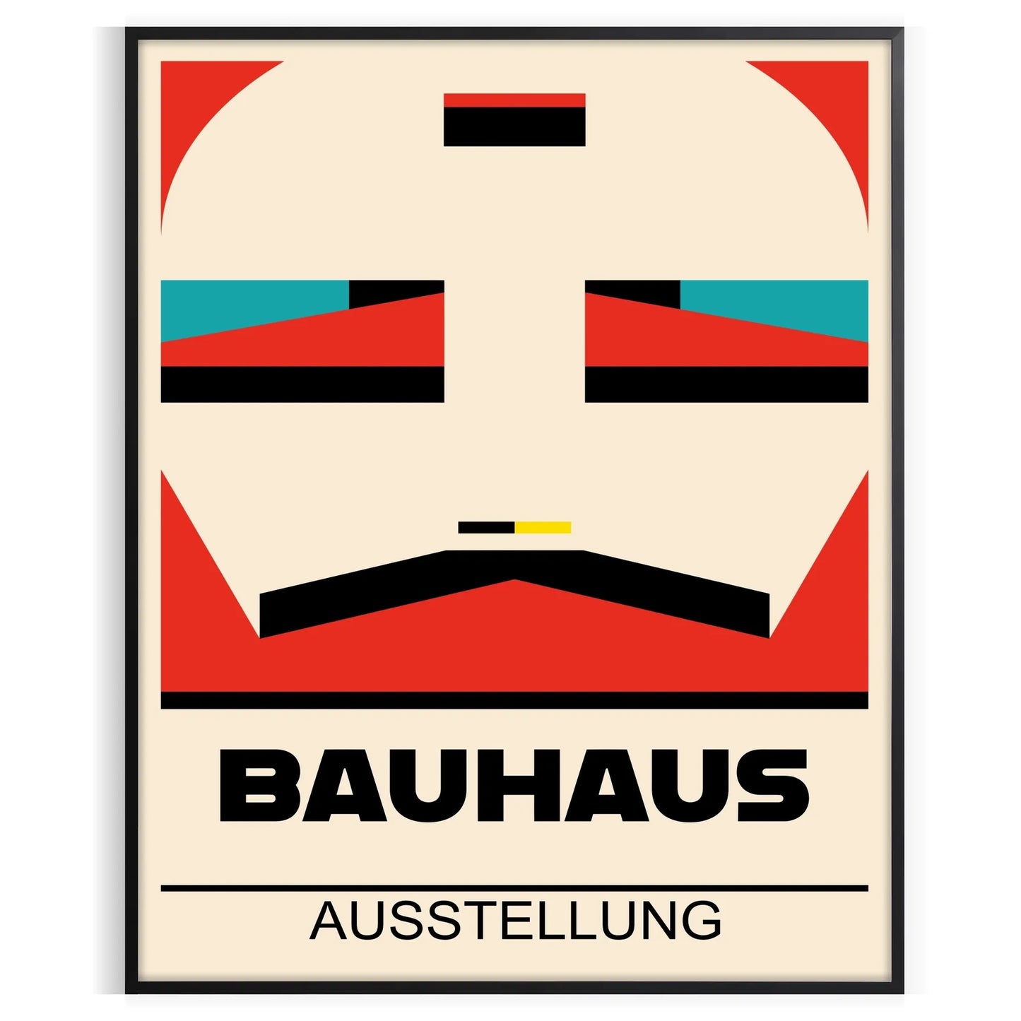 space vintage Bauhaus poster stunning tribute iconic modernist design timeless wall art print perfect unique gift stylish decor piece chic unframed options interior