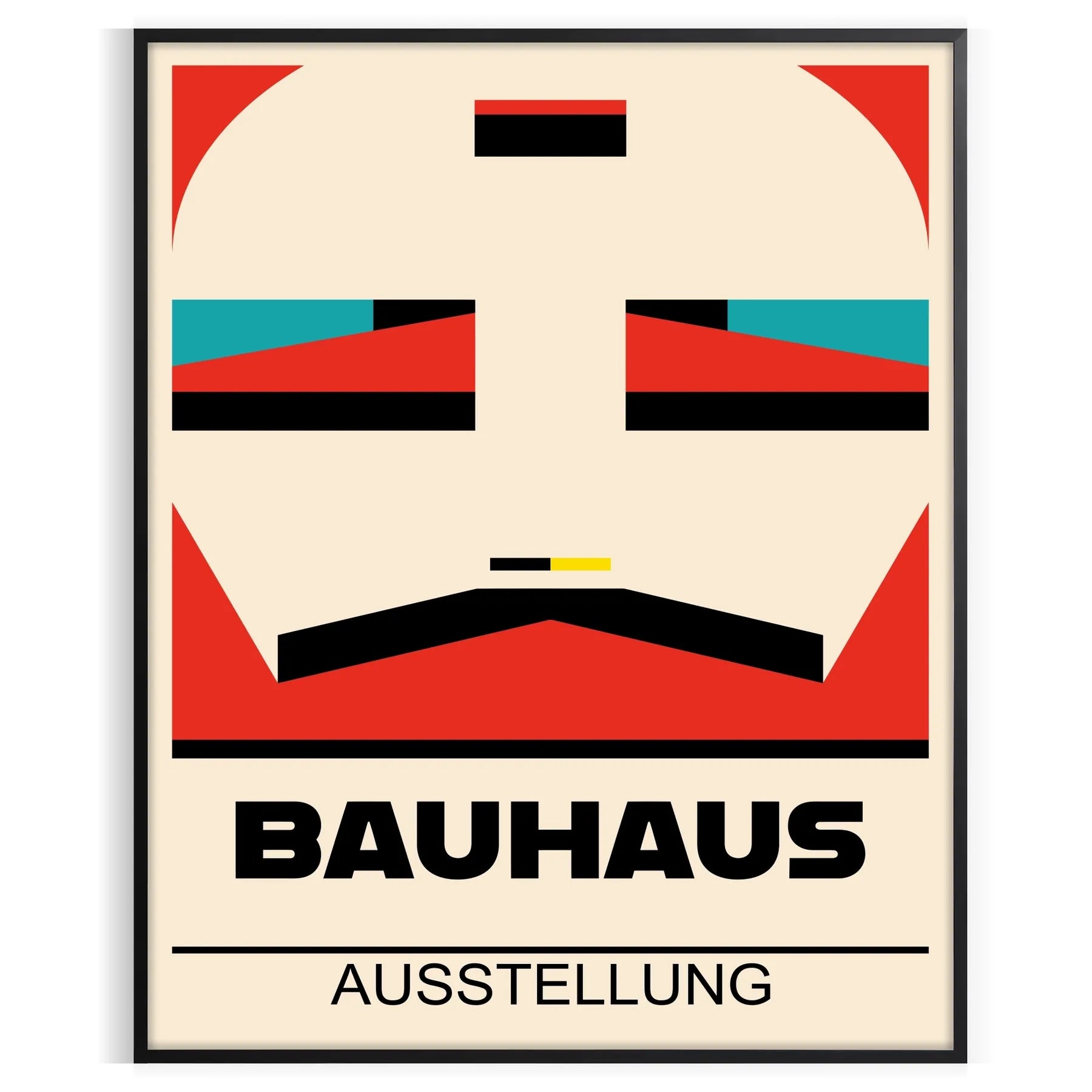space vintage Bauhaus poster stunning tribute iconic modernist design timeless wall art print perfect unique gift stylish decor piece chic unframed options interior