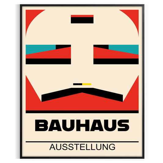 space vintage Bauhaus poster stunning tribute iconic modernist design timeless wall art print perfect unique gift stylish decor piece chic unframed options interior