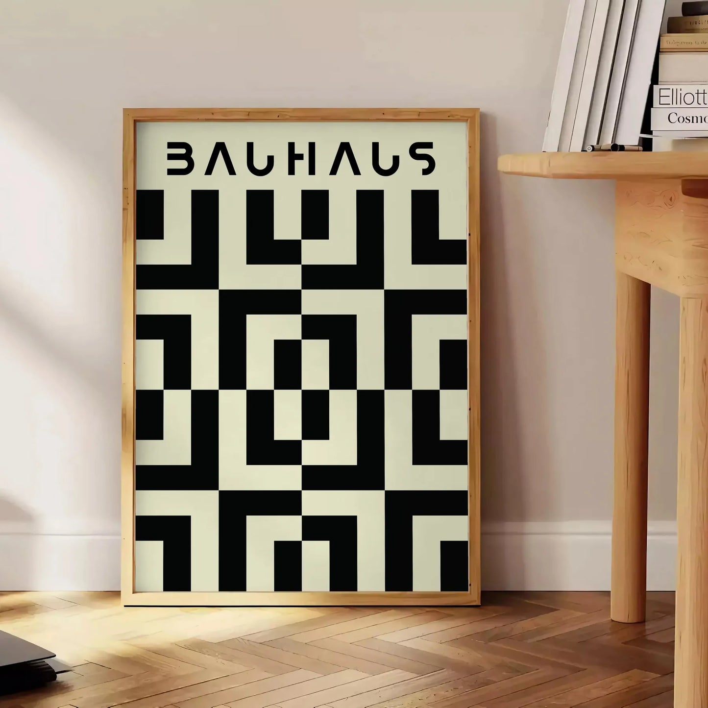 space stunning Bauhaus poster artistry modern design wall art thoughtful gift captivating print style room A4 cm A0 sizes
