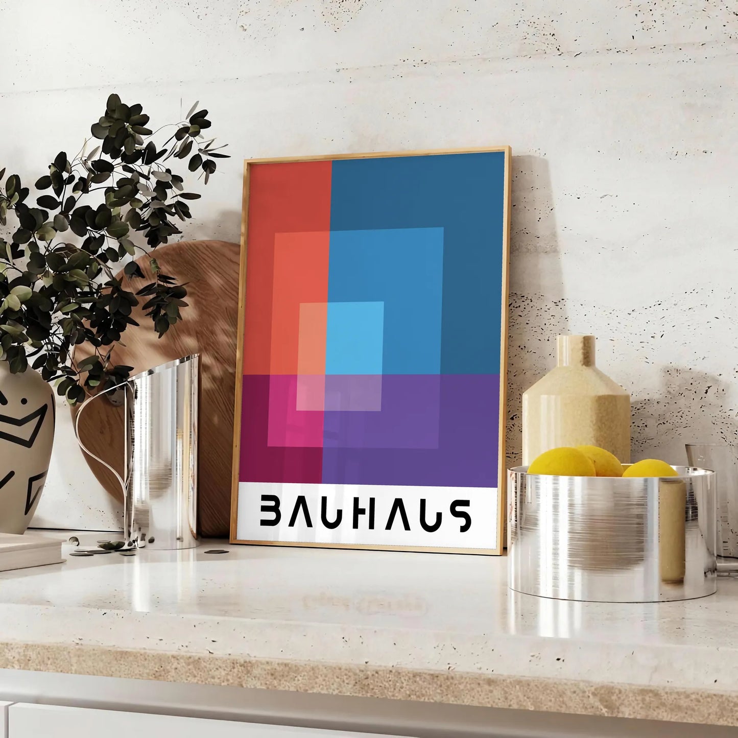 space Bauhaus art prints gray black poster iconic style perfect modern wall unique gift sizes A4 cm A0 decor captivating artwork today