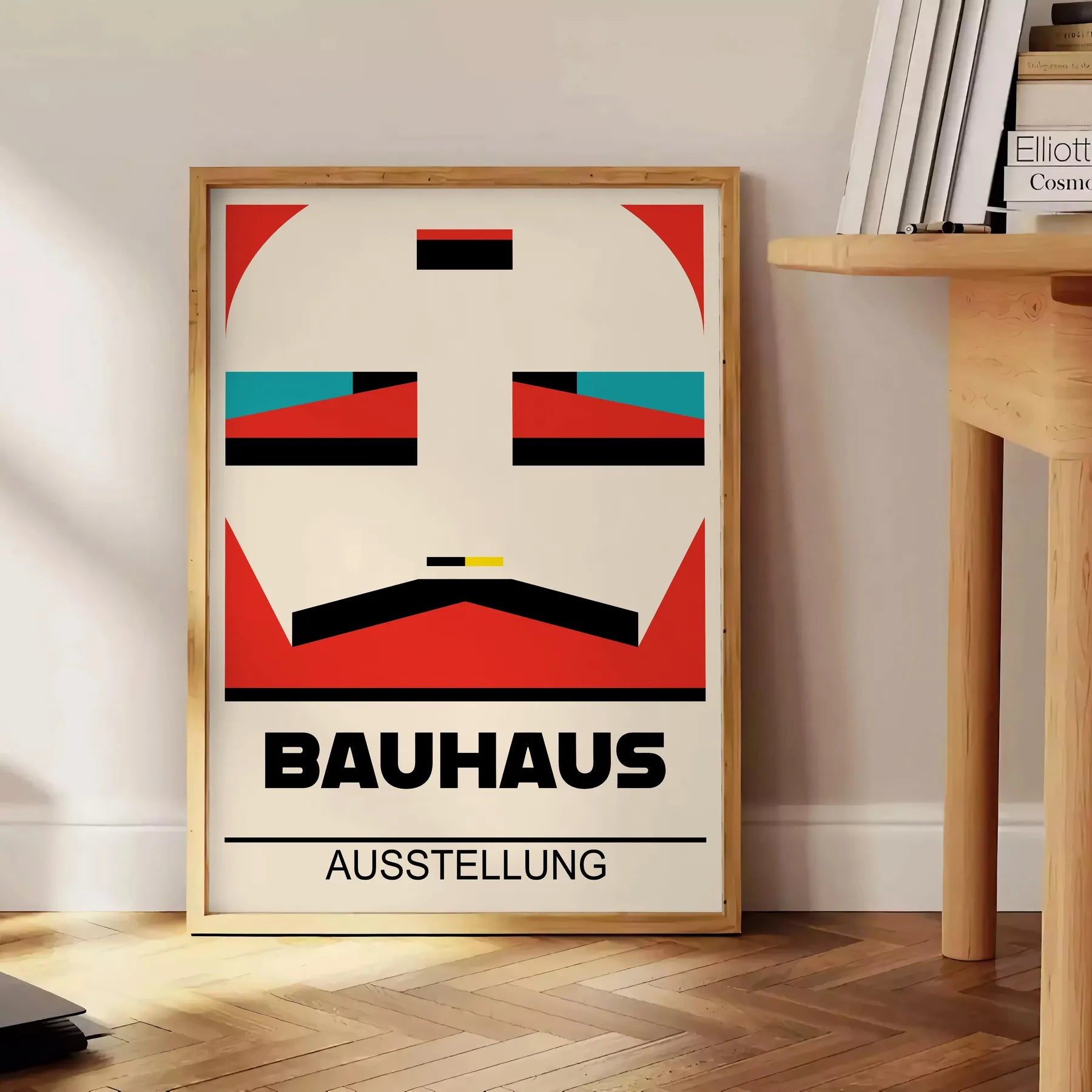 space vintage Bauhaus poster stunning tribute iconic modernist design timeless wall art print perfect unique gift stylish decor piece chic unframed options interior